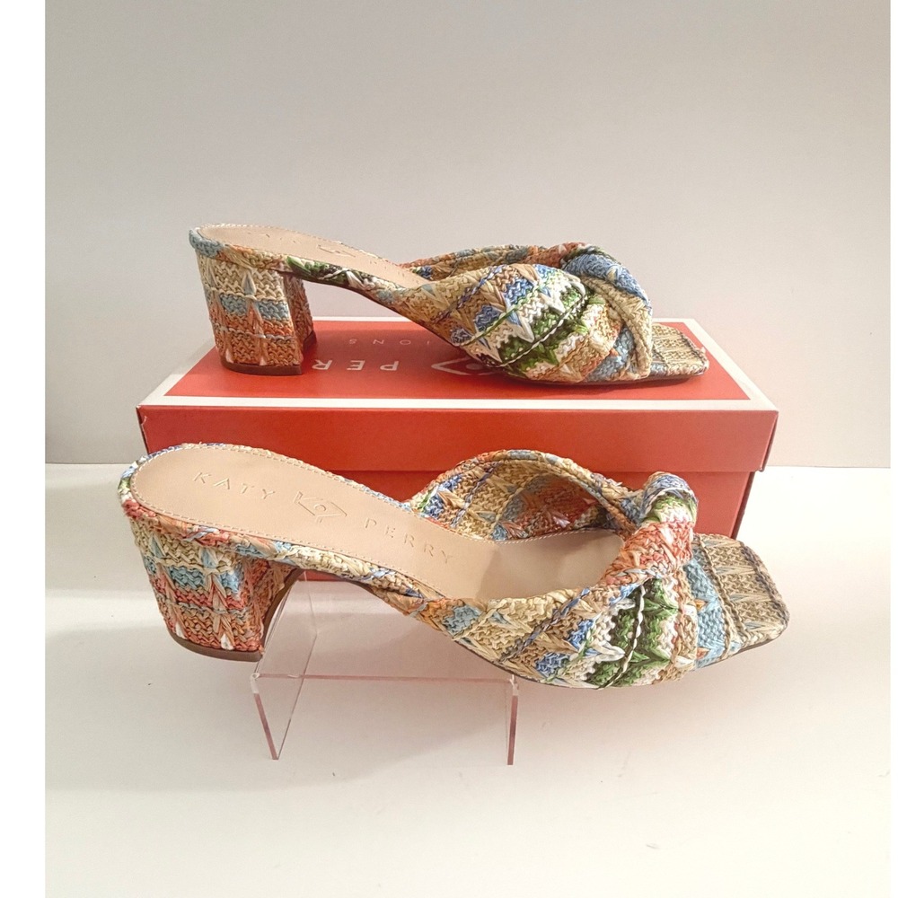 NEW Katy Perry The Tooliped Twisted Multi Slip On Sandal 11M/41